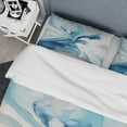 thumbnail image 4 of DESIGN ART Designart "Blue and Grey Ethereal Elixir V" Blue Modern - Bedding Set With Shams King, 4 of 6
