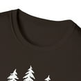 thumbnail image 3 of Pine Trees, Gildan Unisex Softstyle T-Shirt, Minimalist Graphic Tee, S-3XL, 3 of 3