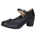 thumbnail image 1 of asddcavvf Women Ladies Rumba Waltz Prom Ballroom Latin Salsa Dancing Singles Leather Shoes, 1 of 8