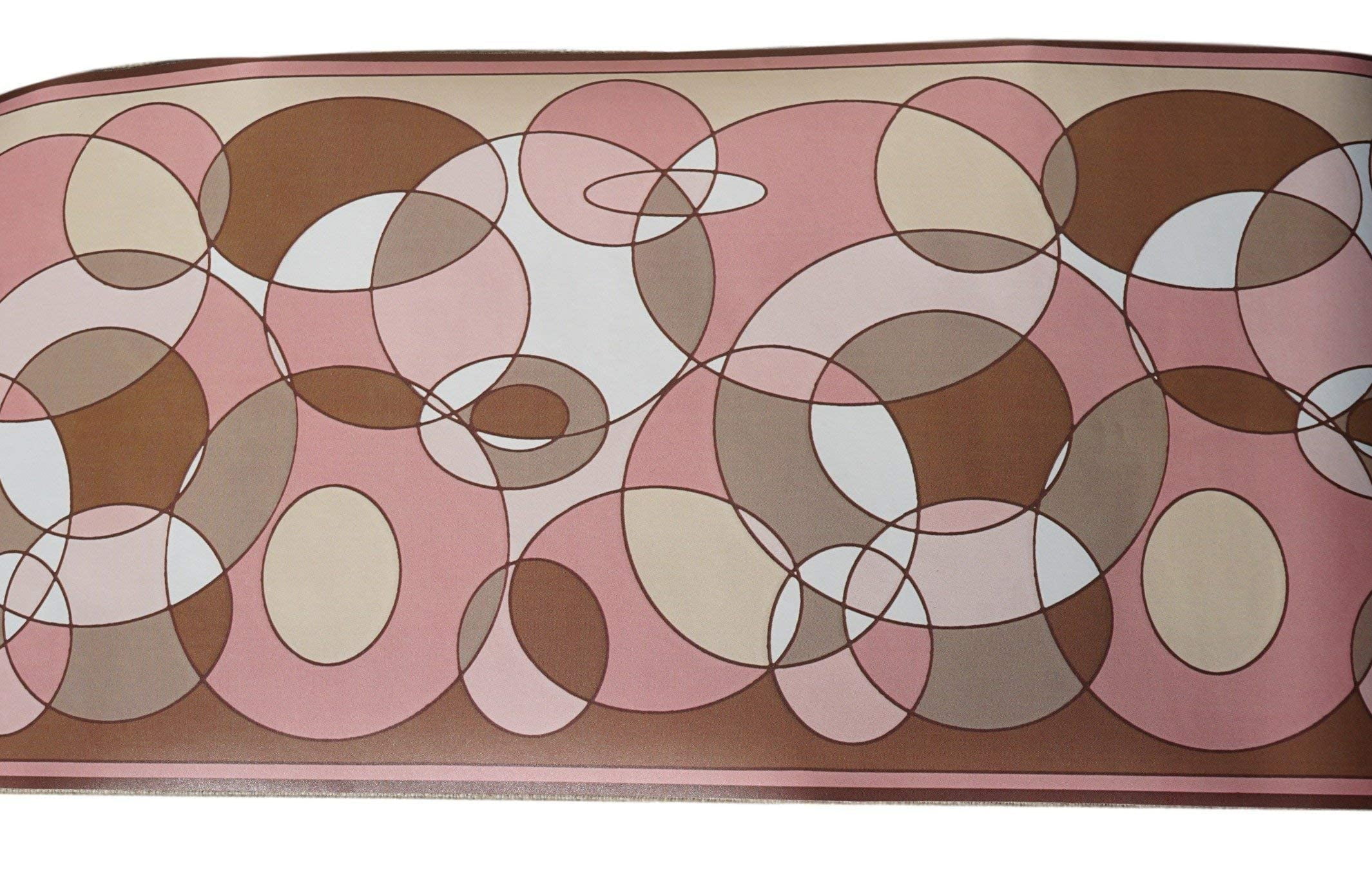 Prepasted Strippable Wallpaper Circle Border