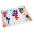 thumbnail image 2 of World Map , Colorful Decorative Frameless Painting  For Home Office Deco, 2 of 8