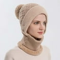 thumbnail image 6 of Chuancc Winter Balaclava Beanie Hat,Hood Ski Face for Women Men Winter Breathable Thermal Face Neck Warmer Scarf Helmet Hood Hat Scarf Combo Cold Weather Gear Z3-Khaki One Size, 6 of 8