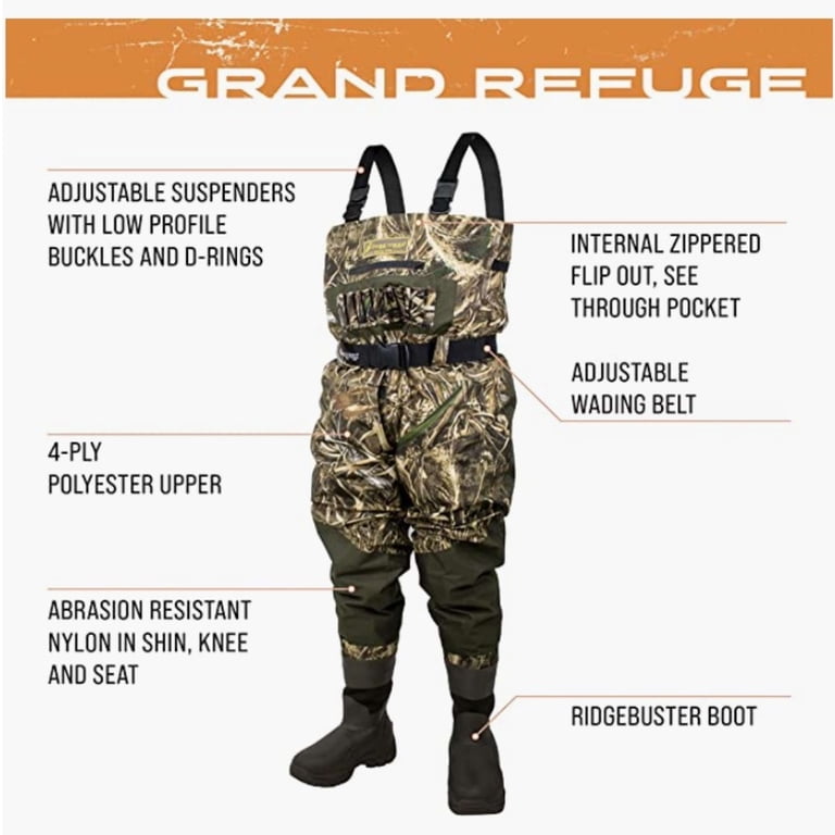 frogg toggs zip front waders