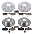 thumbnail image 3 of PowerStop Front and Rear Z23 Evolution Sport Carbon-Fiber Ceramic Brake Pad and Drilled & Slotted Rotor Kit Fits: VOLVO Select Models K7498, 3 of 10