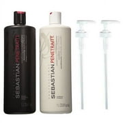 Sebastian Professional Penetraitt Strengthening and Repair Shampoo & Conditioner Set, 33.8 Fl Oz