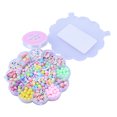 thumbnail image 1 of 1Set/530pcs Beads Set for Jewelery Making Craft Beads Kits for Little Girls DIY Bracelet Children Games(Random Color), 1 of 8