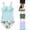 girls bikini 2 piece-Light Blue, variant on RTKFRFLM Girls 2-Piece Bikini Swimsuit Set Printed Tankini Top with Boy Shorts Drawstring Bathing Suit for Kids Sizes 7-16 Years