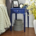 thumbnail image 7 of Chelsea Lane Riley Wood Single-Drawer Nightstand Side Table, Marine Green, 7 of 7