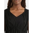 thumbnail image 4 of Time and Tru Women's Spade Neck Blouse, Sizes XS-XXXL, 4 of 5
