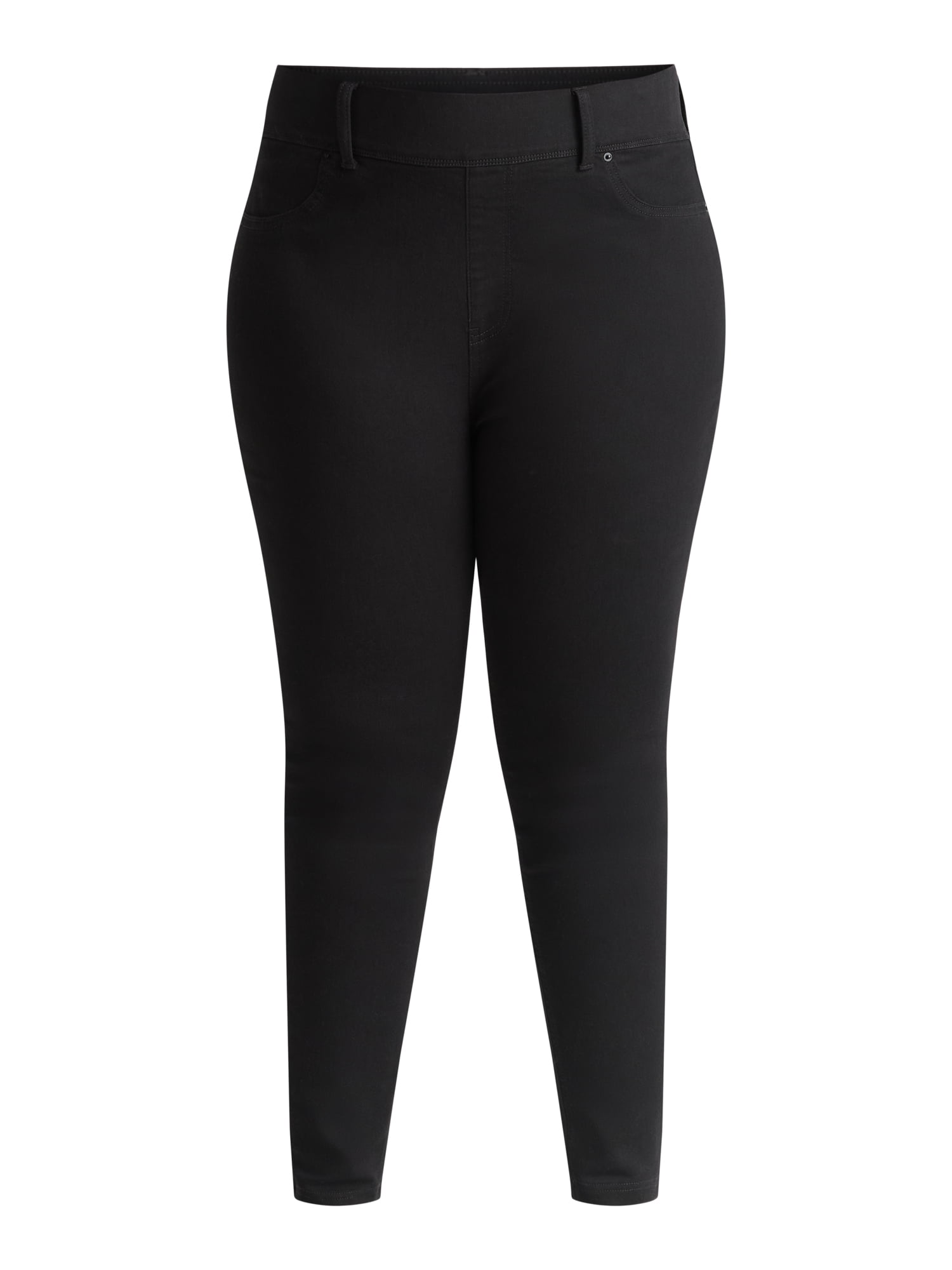 Terra & Sky Women's Plus Size High Rise Jeggings, 28" Inseam, Sizes 0X-4X
