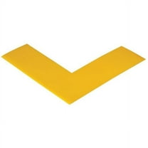 Mighty Line Floor Tape,Yellow,2 inx6 in,L,PK100 ANGLEY