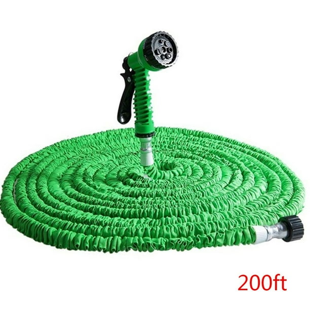 175ft 200ft Expandable Garden Flexible Lightweight Watering Hoses And 7 In 1 Sprayer Head Walmart Com Walmart Com