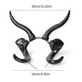 thumbnail image 3 of Halloween Horn Headdress - Plastic Cosplay Costume Accessory for Parties, Dress Up, Role Play - Realistic & Durable Decoration Prop - 1 Piece, 3 of 6