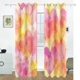 thumbnail image 2 of Hearts Painting Black Out Curtains 84 Inch Length Curtains for Sliding Glass Doors Bedroom Living Room 2 Pack, 2 of 6