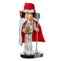 Kurt Adler 10-Inch Elvis in White Suit Nutcracker