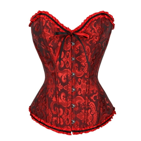 Baqcunre Lace Corset Satin Corset Cutting Push-up Belt Waist Trainer Burner Shapewear Tummy Control Corset Belt Belts For Women Women Clothing Women S Shapewear Color Black Size 4XL