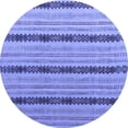 thumbnail image 1 of Ahgly Company Indoor Round Abstract Blue Modern Area Rugs, 8' Round, 1 of 4