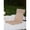 Khaki, variant on Lightweight Foldable Camping Chair – Portable Backrest Floor Seat with Adjustable Strap – Ideal for Beach, Picnic, Park, and Outdoor Concerts – Supports 220 lbs – Off-White/Green
