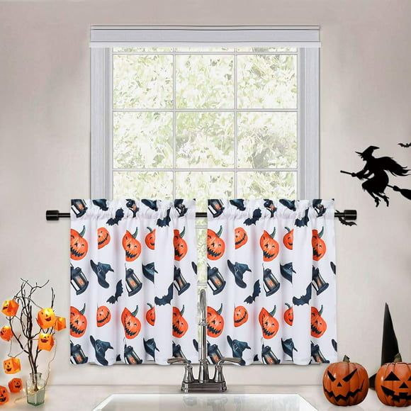 Halloween Kitchen Curtains