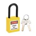 thumbnail image 1 of Uxcell 1-1/2'' Candado de bloqueo con llave de nylon amarillo 1 pieza, 1 of 4