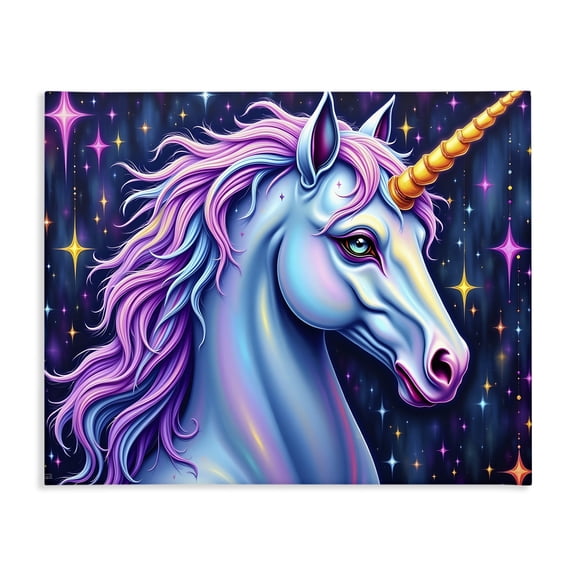 Stupell Industries Bohemian Star Dancer Unicorn Canvas Art, 20 x 16, by Tabz Jones