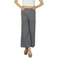 thumbnail image 3 of Bimba Womens Designer Pajamas Black Cotton Wide Leg Palazzo Pants, 3 of 7