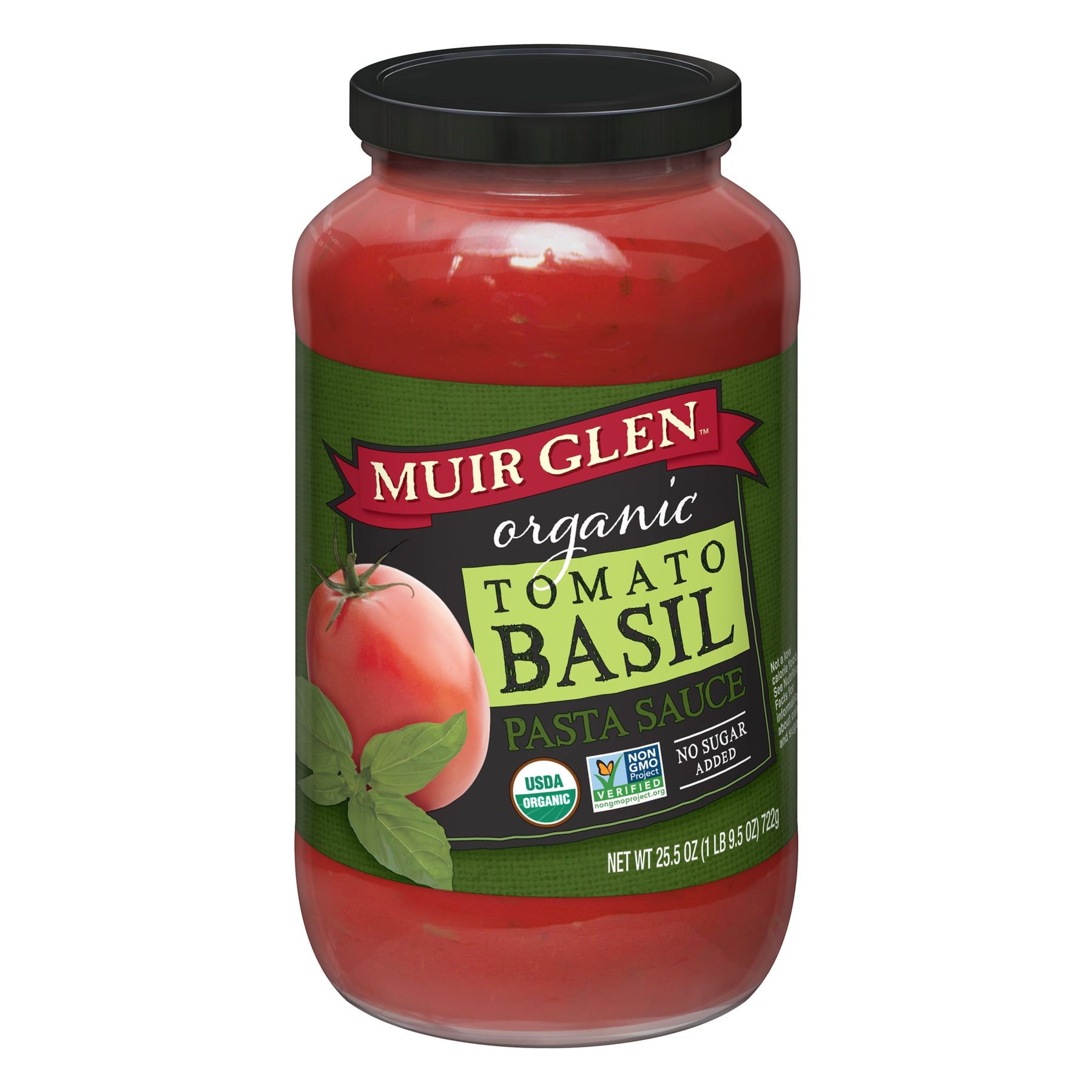 MUIR GLEN Organic Pasta Sauce Tomato Basil, 25.5 Oz, (6 Jar