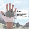 thumbnail image 4 of Unique Bargains Strength Training Sport Gloves Mesh Half-finger Athletic Gloves Medium Pink, 4 of 5