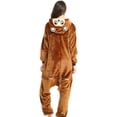 thumbnail image 4 of Adult Animal  one-piece  One-Piece Pajamas Cartoon Costume Halloween Christmas Sleepwear Plush Cosplay Jumpsuit for Women and Men, 4 of 5