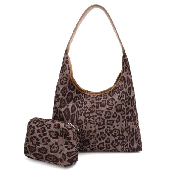 NCY Leopard Tote Bag Soft Lightweight Vintage Shoulder bags for Women