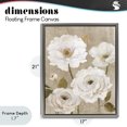 thumbnail image 4 of Stupell Industries French Country Rustic Blooms in White Gray Floating Frame Canvas Art, 17 x 21, by Carol Robinson, 4 of 8