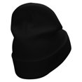 thumbnail image 3 of Video Stream Embroidered 12 Inch Long Knitted Beanie - Black OSFM, 3 of 5