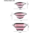 thumbnail image 3 of Collapsible Strainer - Bpa-free Silicone Food Strainer With Plastic Handles - High-performance Folda, 3 of 5