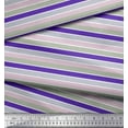 thumbnail image 3 of Soimoi Rayon Crepe Fabric Horizontal Stripe Printed Fabric 1 Yard 46 Inch Wide, 3 of 3