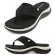 thumbnail image 3 of Sandalias de playa antideslizantes con soporte para el arco del pie para mujer (Negro 37), 3 of 9