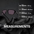 thumbnail image 5 of Oakley OO9448 Sylas Rectangle Shaped Non-Polarized Sunglasses for Men - Includes Official Eyewear Kit - Polished Black Frame with Prizm Gray Lens, 5 of 7