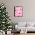 thumbnail image 3 of Stupell Industries Pink Say It Ain't Snow Holiday Painting Gray Floater Framed Canvas Art Print Wall Art, 25 x 31, 3 of 10