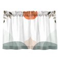 thumbnail image 7 of Yayeee Kitchen Curtains Tier Pair Light Filtering 27"x24" Rod Pocket Short Cafe Window Panel, Art Sun, 7 of 7