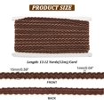13 Yards Brown Gimp Braid Trim 0.6 inch Polyester Lace Ribbon
