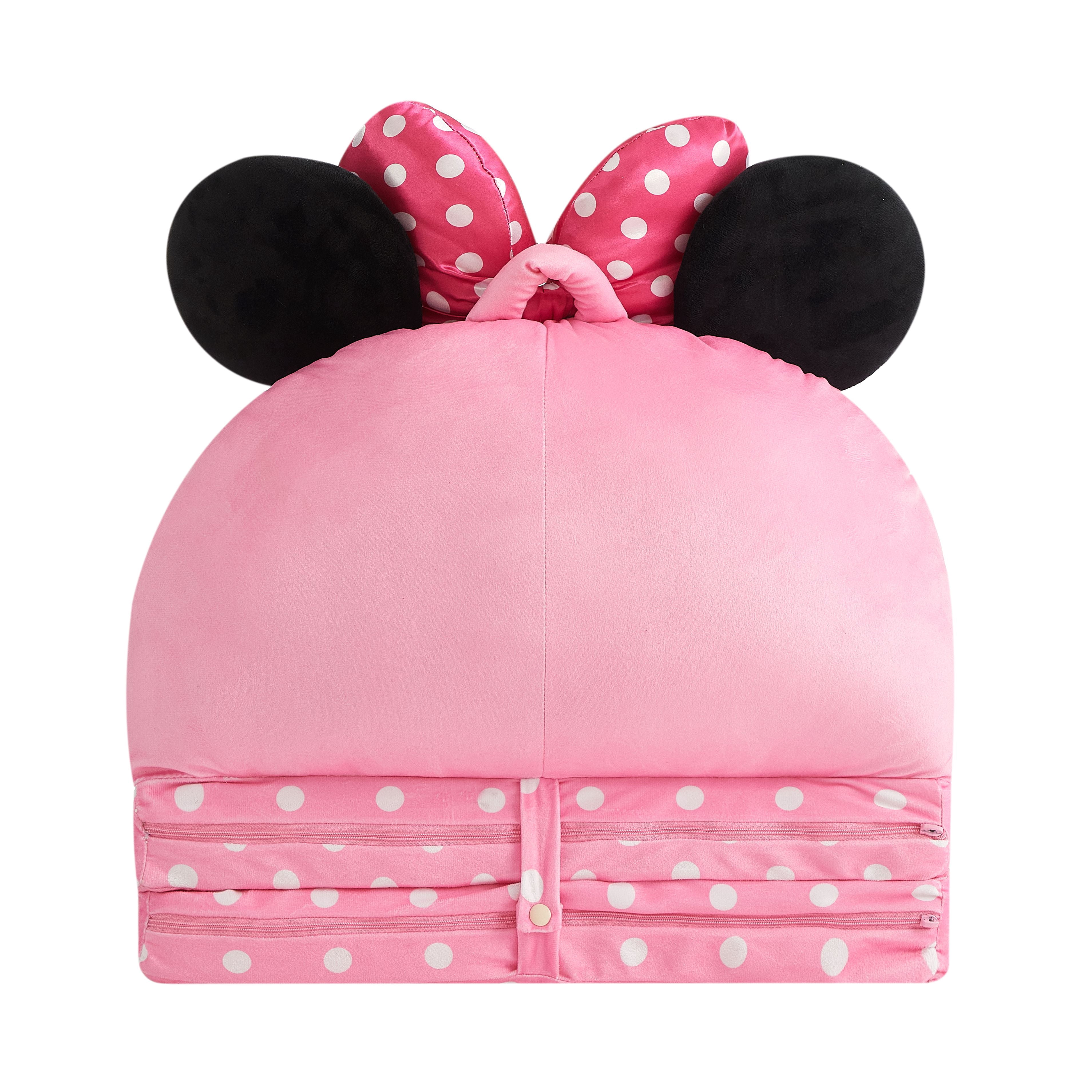 Minnie Mouse 2-in-1 Polyester Flip Out Chair for Kids, Pink