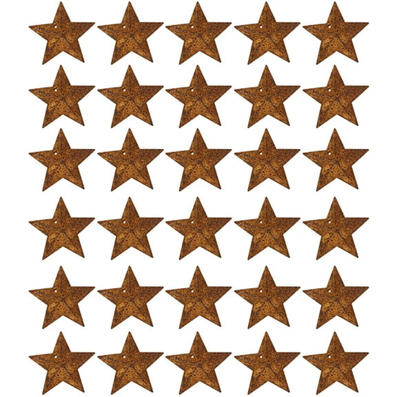 30Pcs Small Metal Barn Star Antique Barn Star Christmas Vintage Home Decoration