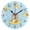 Black, variant on Cute Bear Floating on Rubber Duckies Round Wall Clock Silent Analog Battery Operated Black Pointer Home Decor 9.84" Diameter