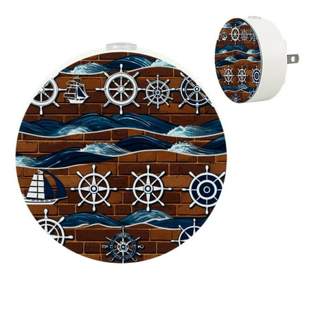 

YZUOUZY Lamp for Bedroom Bedside Lamp Small Bedside Lamps Set of 2 Boat Fan Lighthouse Wheel