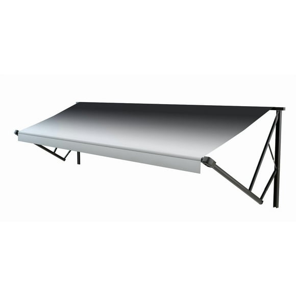 Lippert Composants Auvent V000211505 Solera; Auvent de Patio; Kit de Matériel Électrique Ou Hybride à Acheter Séparément; Longueur de 18 Pieds x Extension de 8 Pieds; Dégradé Noir; Tissu Anti-Rayures/anti-Moisissure