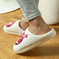 thumbnail image 4 of Gaexia Women Slippers for Home,Fuzzy Slippers Indoor Outdoor Comfortable Soft Sole Home Shoes With Floral Design for Ladies and Couples,Funny Slippers, 4 of 7