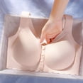 thumbnail image 5 of Gyexs Comfort Adjustable Wireless Seamless Bra For Women Supportive Everyday T-Shirt Underwear Bras for Older Women, Beige, Size XXL, 5 of 6