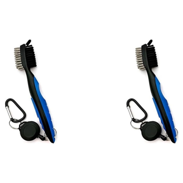 Cepillo para palos de Golf Sonducket Acero Inoxidable 2Conjunto Azul sin tapa