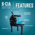 thumbnail image 5 of Little Giant 506162 6-CIA LEGS 115 Volt 2760 GPH Sump Pump with Legs, 5 of 5