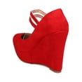 thumbnail image 3 of New Women DbDk Lolaa-6 Faux Suede Mary Jane Platform Wedge Heel, 3 of 5