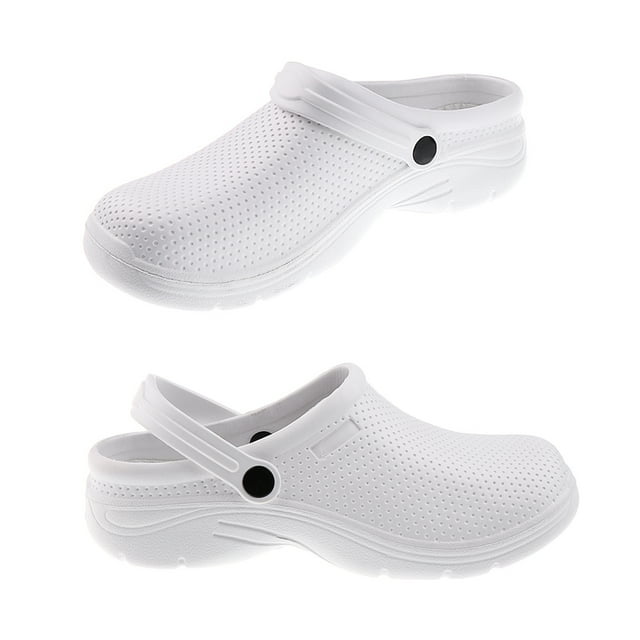 Sabot Professionnel Résistant - Chaussure de Travail Unisexe pour Chef - Blanc, EU 37 Blanc EU 37